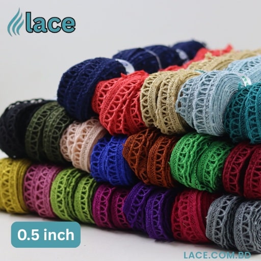 lace-0.5-D6 চিকন কেমিকেল লেইস ০.৫ ইঞ্চি(D-6) - Image 1
